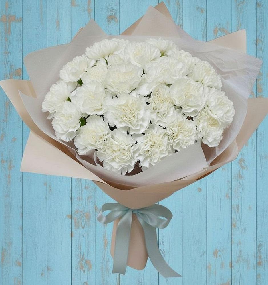 Букет цветов из: Гвоздики в Новомеловатке