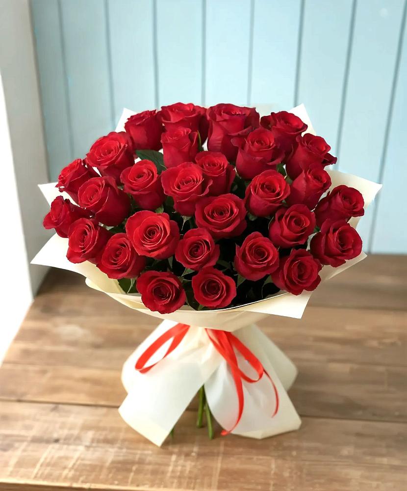 Букет 29 Красных роз в Новомеловатке