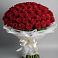 Букет 101 Красная роза Блэк Мэджик в Новомеловатке
