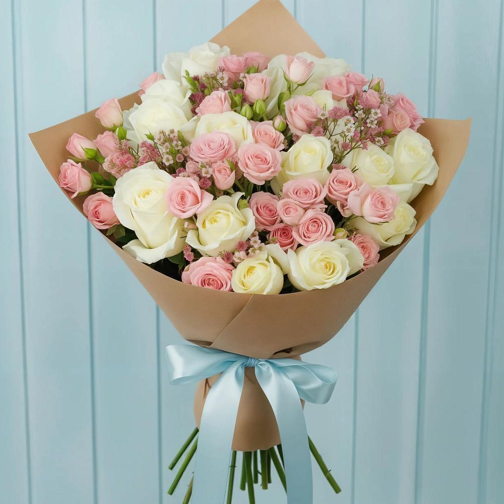 Букет цветов из: Розы в Новомеловатке