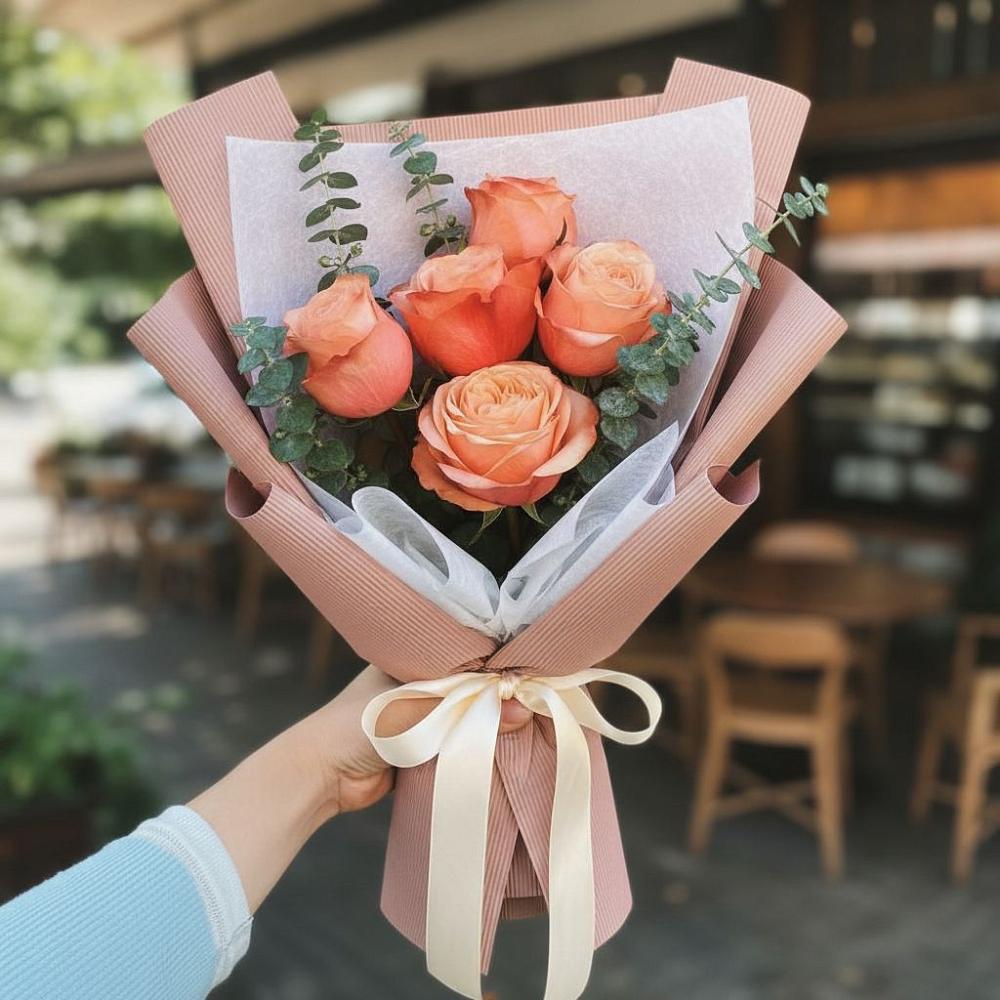 Букет цветов из: Розы в Новомеловатке