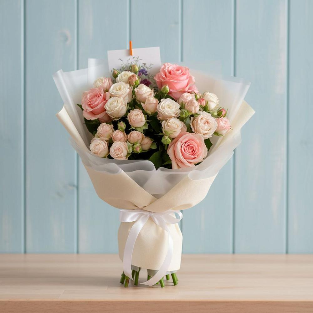 Букет цветов из: Розы в Новомеловатке