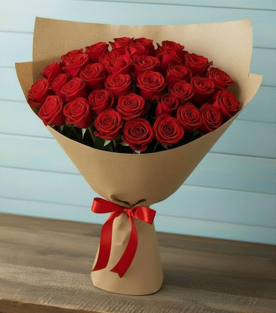 Букет Красные розы Милано в Новомеловатке