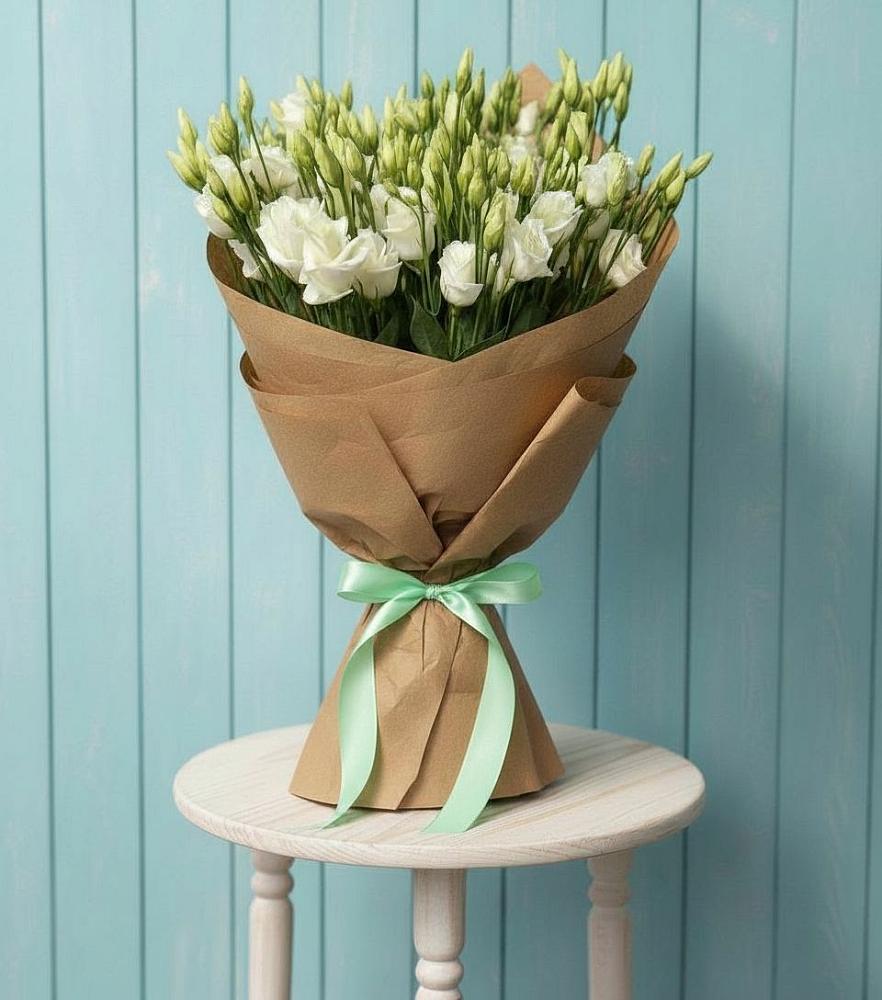 Букет цветов из: Лизиантусы в Новомеловатке