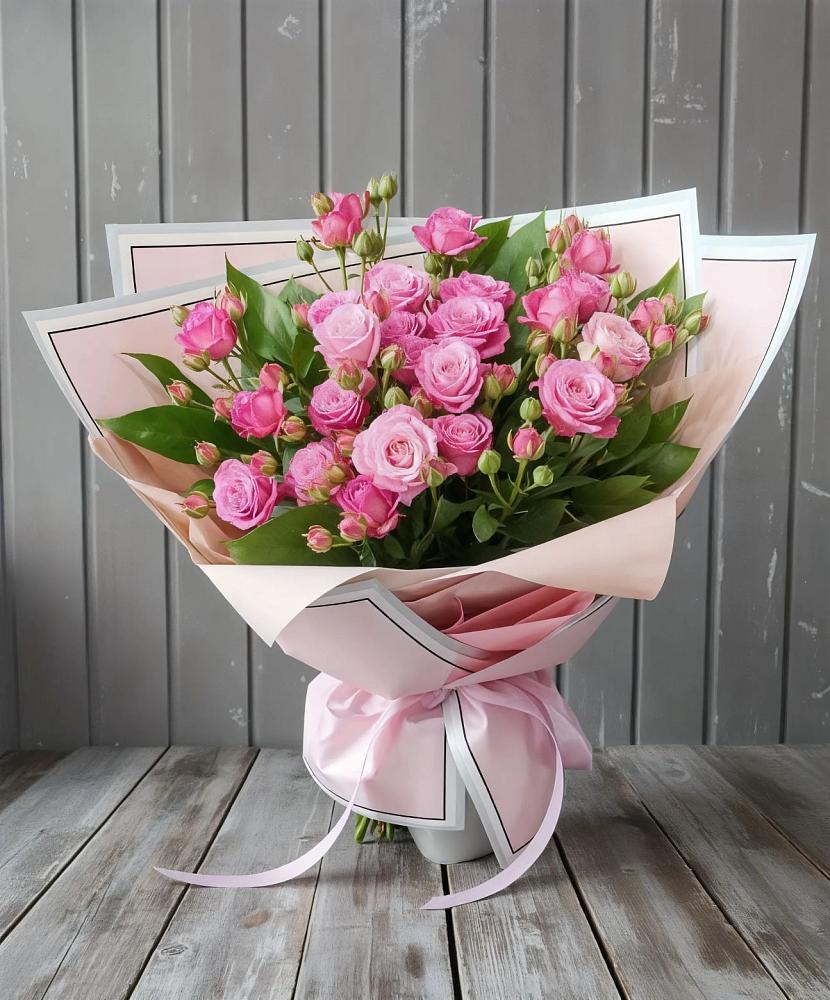 Букет Розовый кустик в Новомеловатке