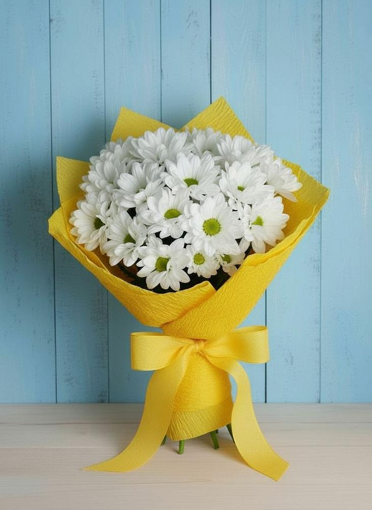 Букет цветов из: Хризантемы в Новомеловатке