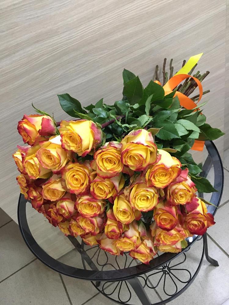 Букет Желтые розы в Новомеловатке