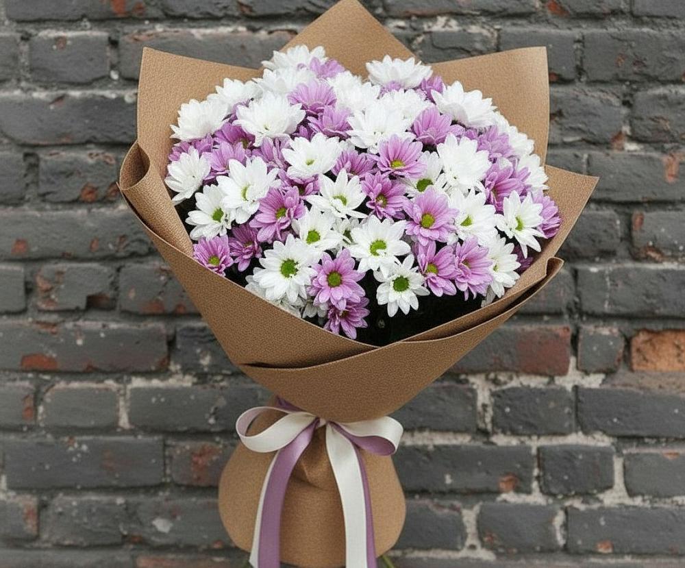 Букет цветов из: Хризантемы в Новомеловатке
