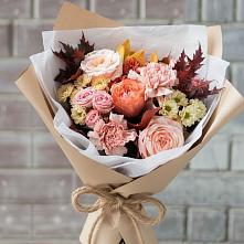 Букет цветов из:  Гвоздики, Хризантемы и Розы в Новомеловатке