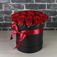 Цветочная композиция из Розы в шляпной коробке #REPLACE_PRED# Новомеловатке