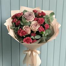 Букет цветов из:  Гвоздики и Розы #REPLACE_PRED# Новомеловатке
