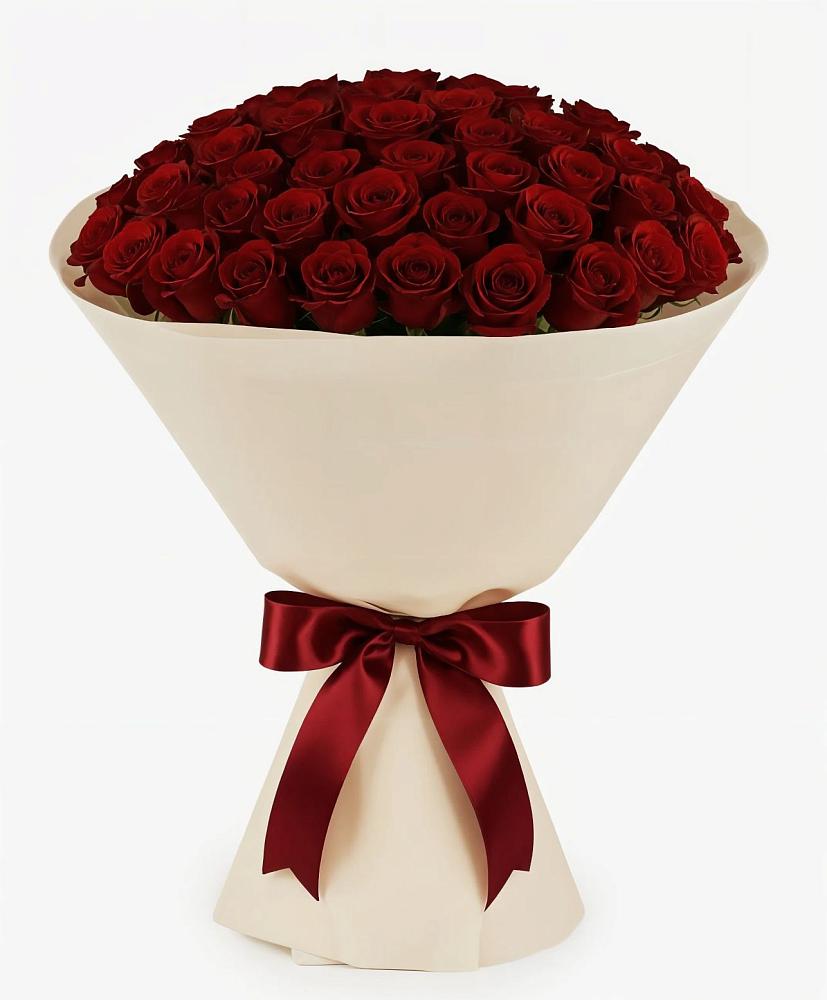 Букет 101 Бордовая роза Блэк Бакарра в Новомеловатке