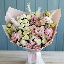 Букет цветов из:  Альстромерии и Розы #REPLACE_PRED# Новомеловатке